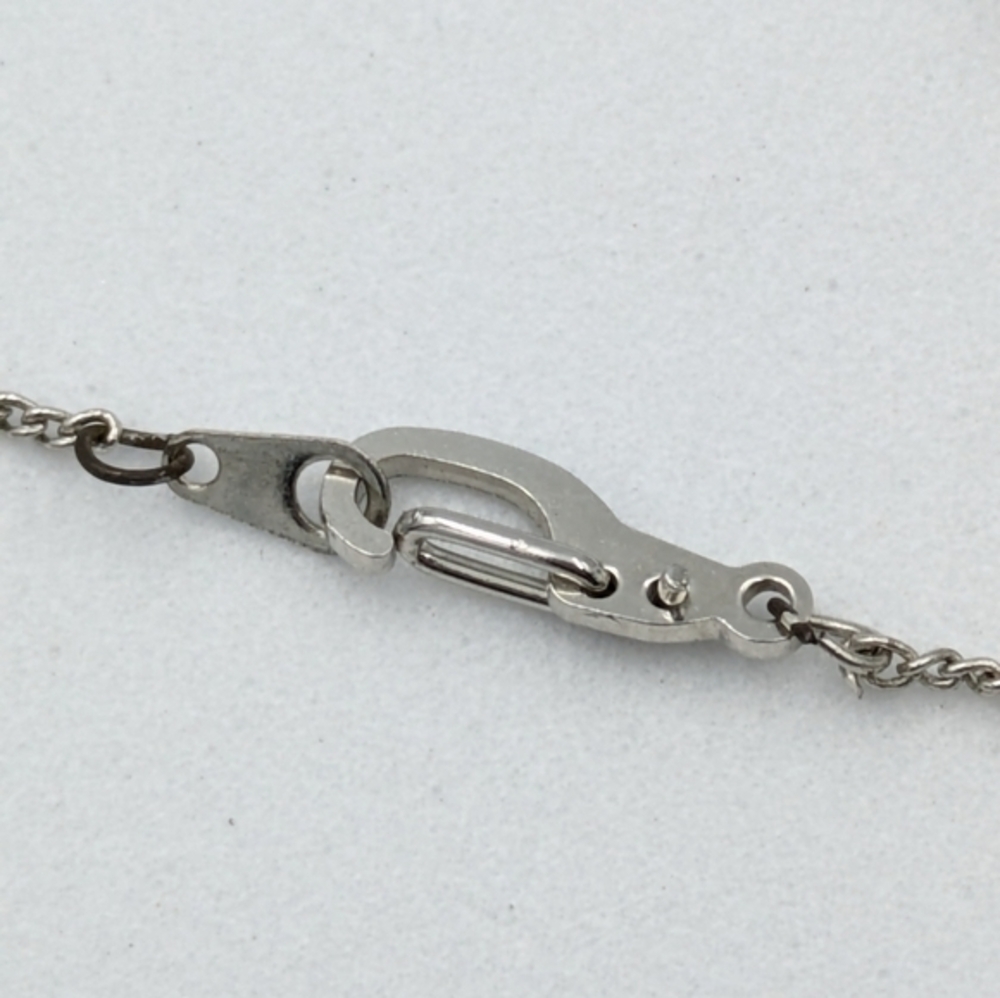 Vintage Designer Signed Sorrento Hematite Filigree Sterling Silver Necklace - Picture 8 of 8